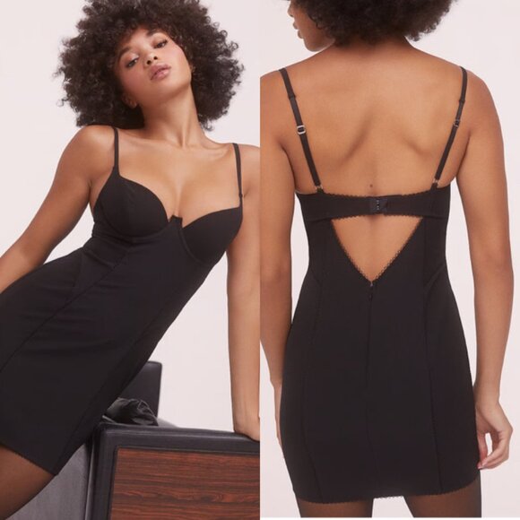 NWT Victoria’s Secret x For Love & Lemons Perfect Little Black Dress L - Picture 1 of 7